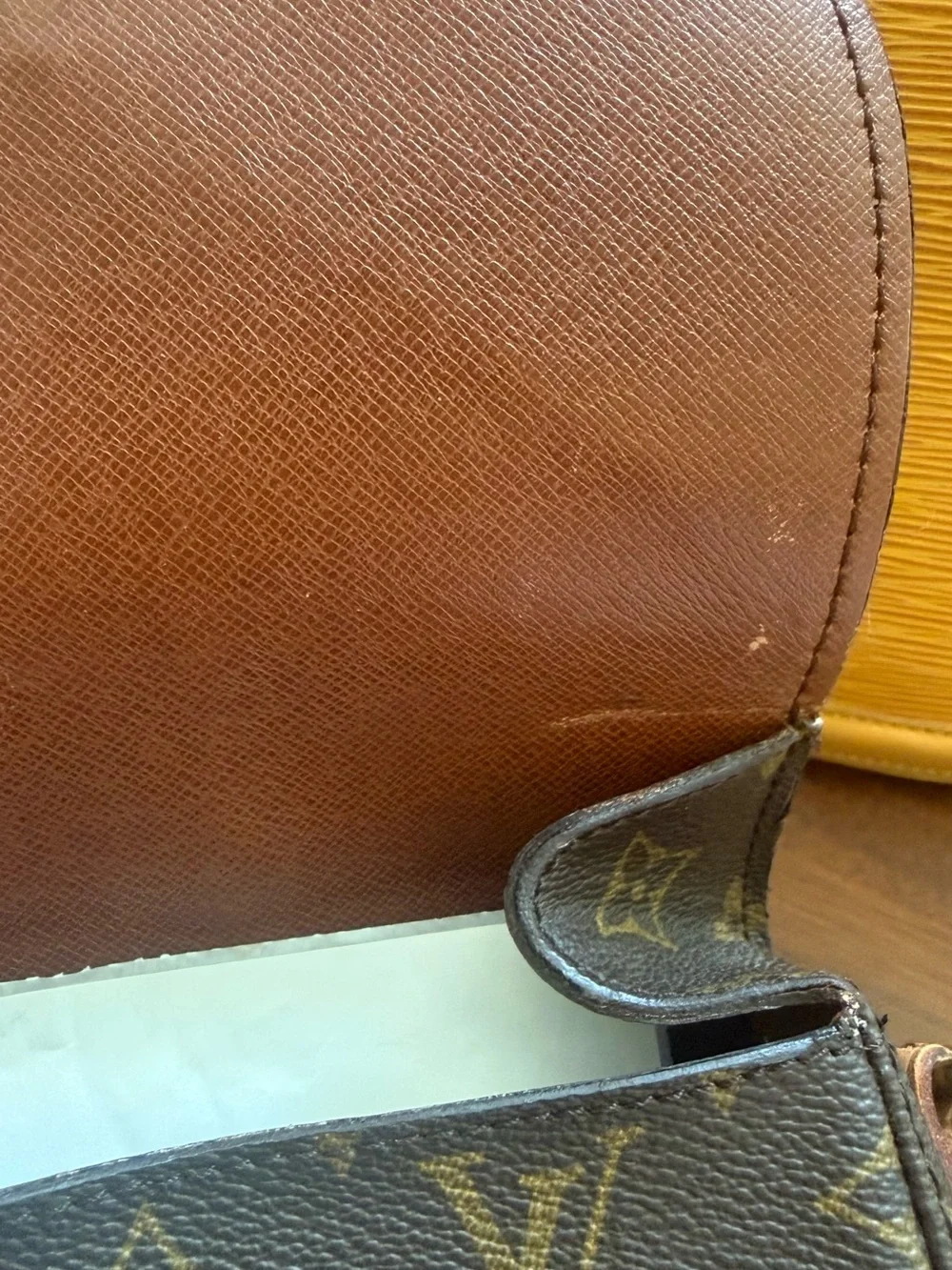 Louis Vuitton Monogram Crossbody in Brown and Tan